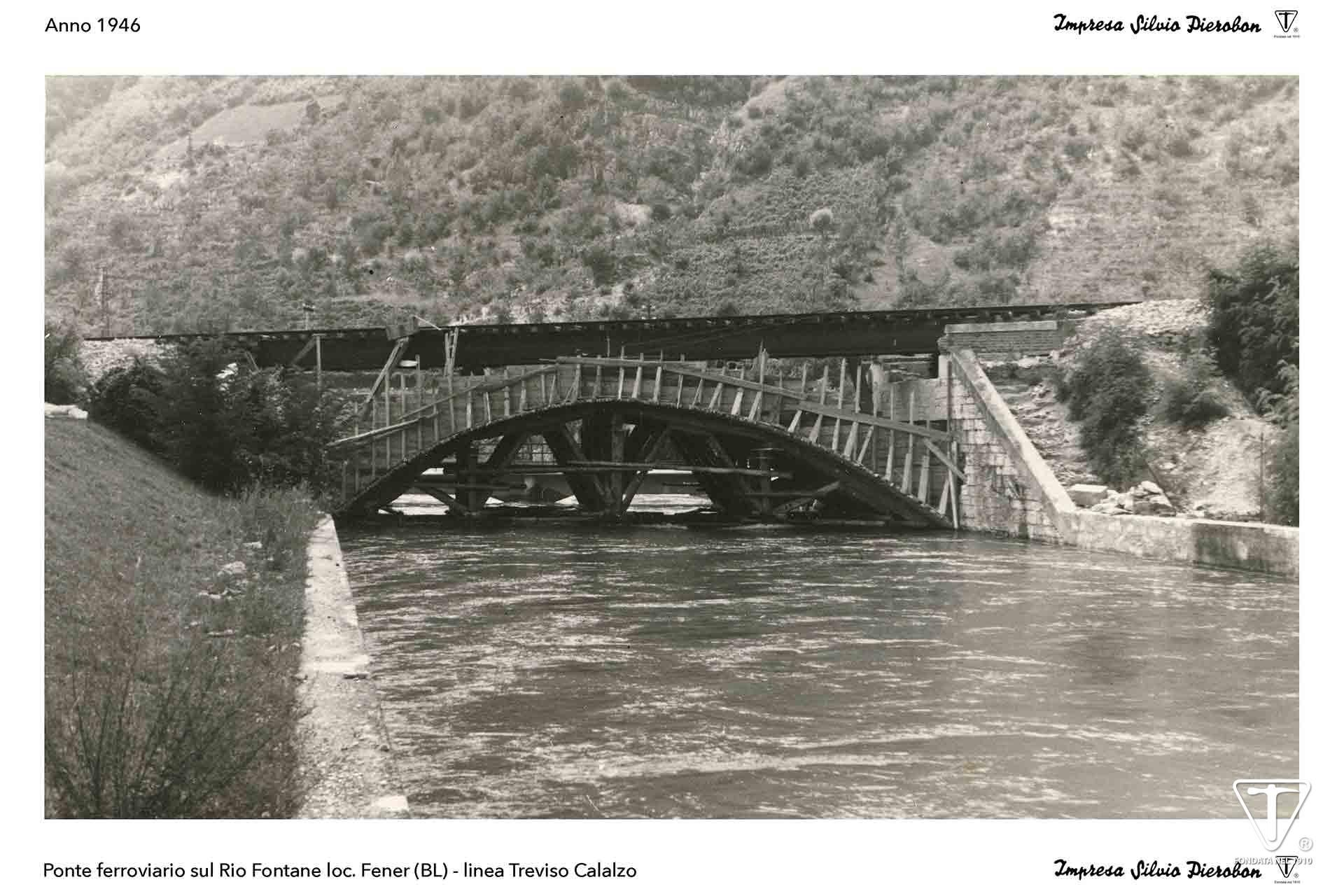 Impresa Silvio Pierobon - Foto storiche - Ponte ferroviario Fener