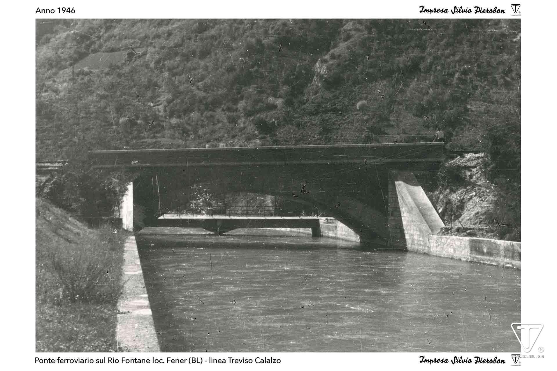 Impresa Silvio Pierobon - Foto storiche - Ponte ferroviario Fener