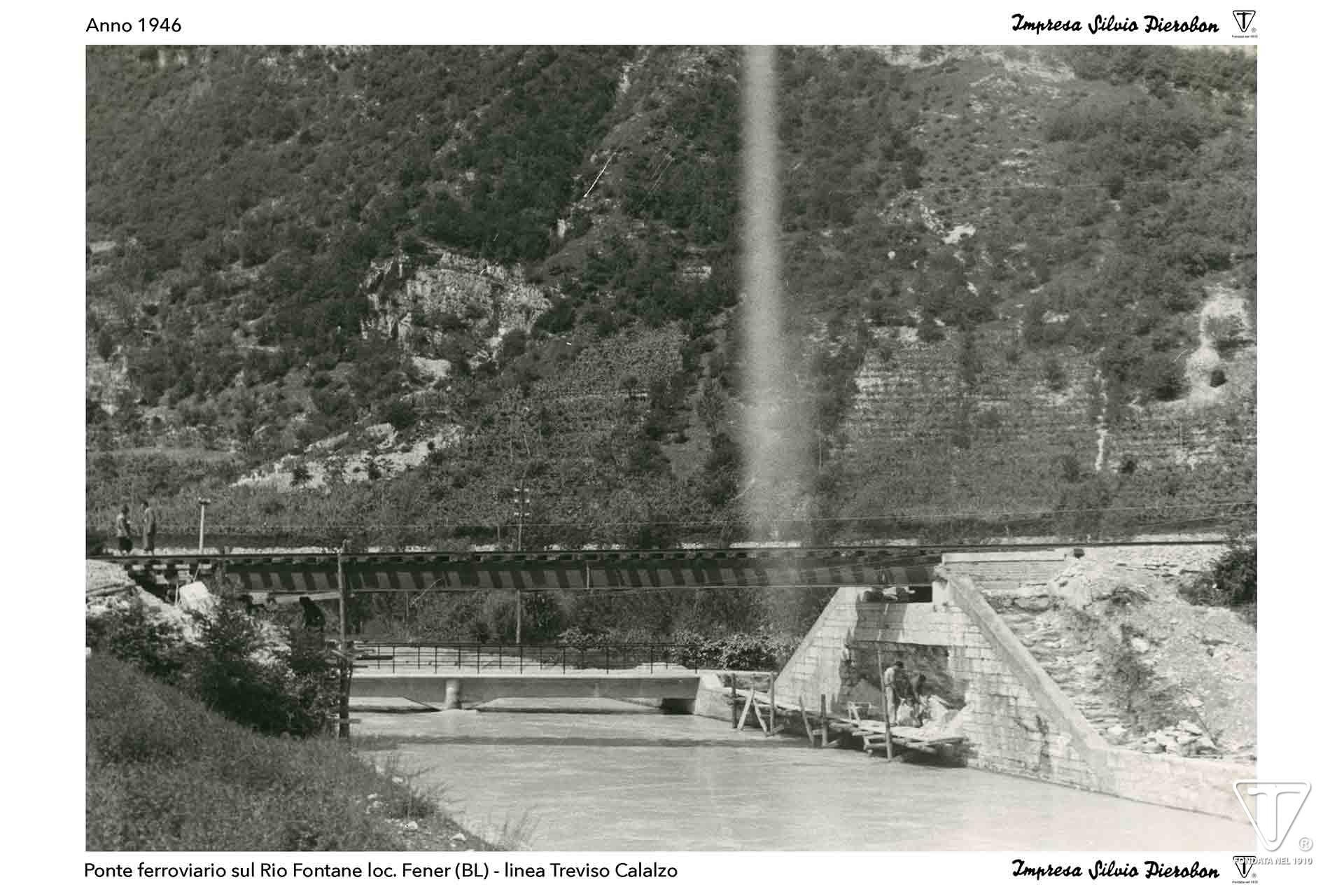 Impresa Silvio Pierobon - Foto storiche - Ponte ferroviario Fener