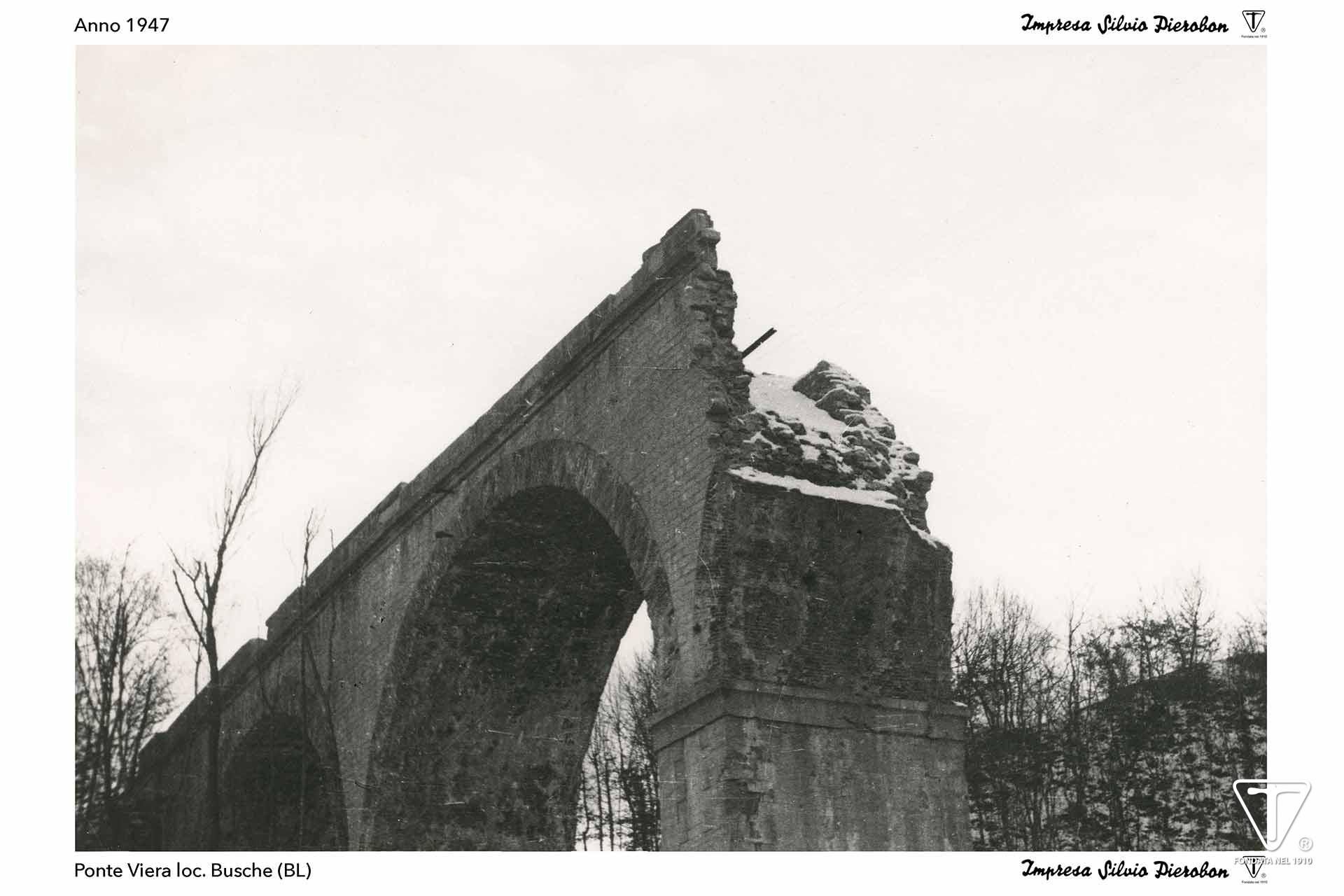 Impresa Silvio Pierobon - Foto storiche - Ponte Cesana