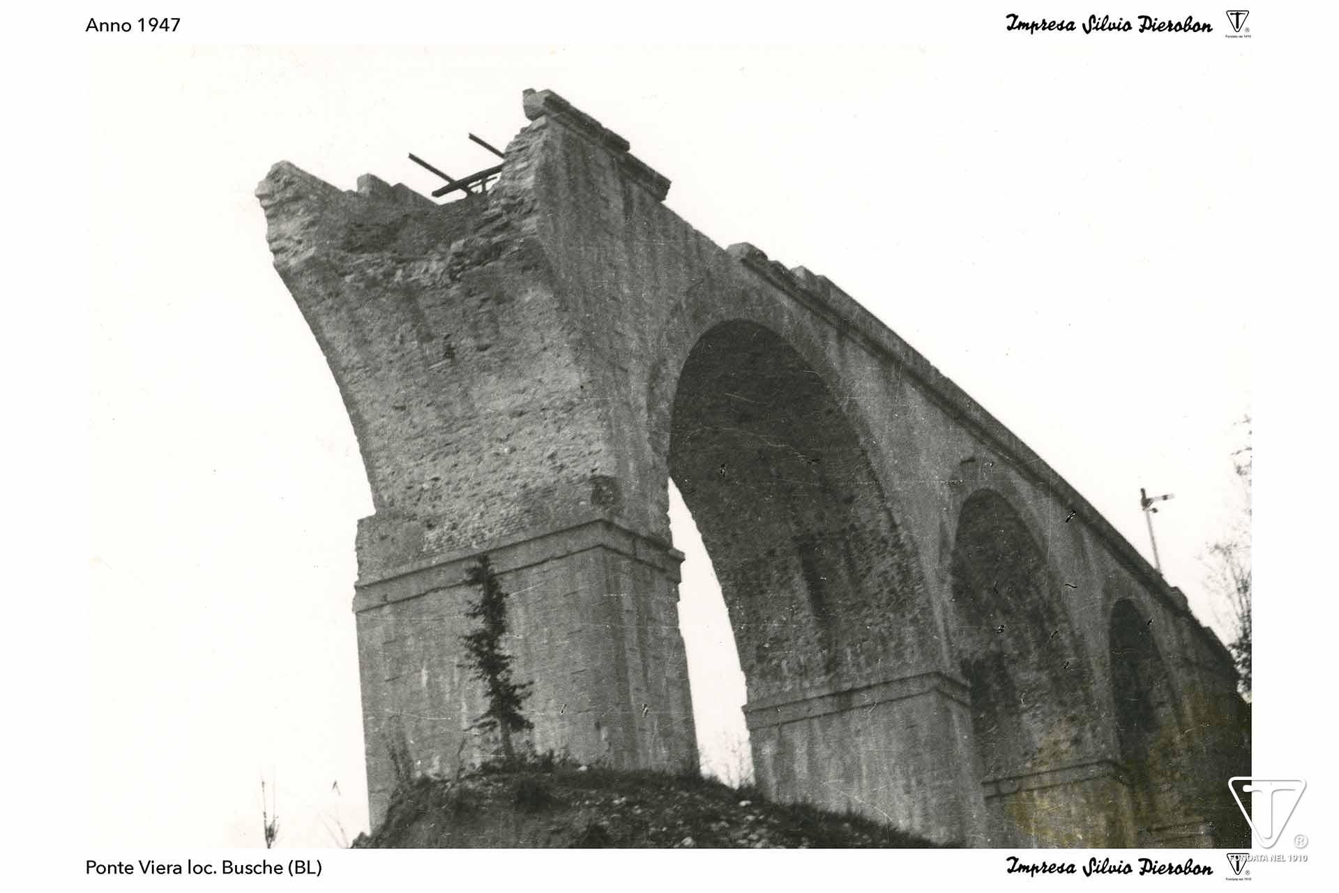 Impresa Silvio Pierobon - Foto storiche - Ponte Cesana